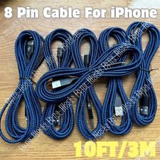 3/6x 10Ft USB Fast Charger Cord Charging Cable For iPhone 14 13 12 11 X 8 7 6 XR picture