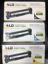 LD  Laser Toners Cyan, Black, Yellow (Set of 3) Unopened picture