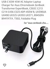 USB-C 65W 45W AC Adapter Laptop Charger for Asus Chromebook ZenBook Transformer  picture