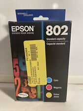New Genuine Epson 802 (T802520) Tri-Color Ink Cartridge Exp: 11/2023 picture