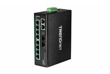 New TRENDnet  TI-PG102 10-Port Industrial Gigabit PoE+ DIN-Rail Switch picture