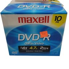 Maxell DVD R Data Video 10 Pack New With Standard Jewel Cases picture