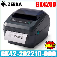 Zebra GK420D GK42-202210-000 203Dpi Barcode Label Direct Thermal Desktop Printer picture