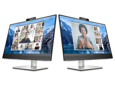 Dual HP E27m G4 USB-C Conferencing Monitor 27