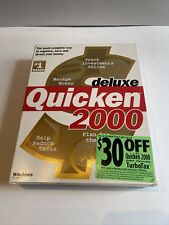 VINTAGE RARE “QUICKEN DELUXE 2000” Windows 95/98/NT*BIG BOX- BRAND NEW SEALED picture