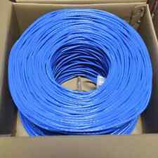 Cat6 Cable 1000ft Riser Rated CMR 23AWG 550MHz Bulk Network Ethernet Wire Blue picture