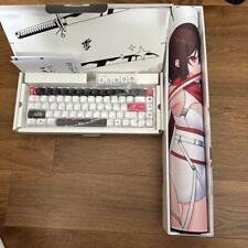 Yuki Aim gaming keyboard Polar 65 Keyboard Katana Edition + Mousepad white set picture