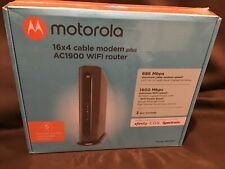 Motorola 16x4 Cable Modem Plus AC1900 WiFi Router Model: MG7550 Brand New In Box picture