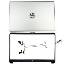 New HP 15-DW 15S-DU 15S-DY 15-dw0054wm LCD Back Cover Top Lid Bezel Hinges US picture