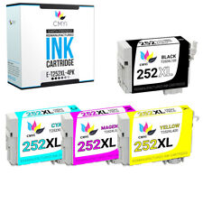 252 XL 252XL Replacement Ink Cartridges For Epson T252XL Fits Workforce 3620 picture