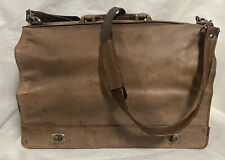 Wilsons Messenger Leather Shoulder Laptop Briefcase Satchel Crossbody Vintage picture