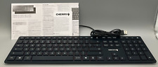 Cherry KC 6000 SLIM Wired Slim Keyboard Black/Red JK-1600EU-2 *USED* picture