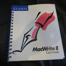 Vintage Apple Macintosh Claris MacWrite II User's Guide - 1989 picture