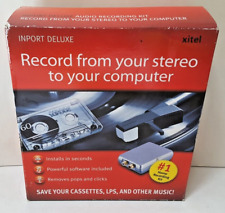 Xitel Inport Deluxe Stereo To PC Recording Kit Cassette LP Other Music Converter picture
