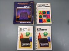 (4) Timex Sinclair ZX81 1000 Books ~ VTG Computer BASIC, Graphics + Handbook picture