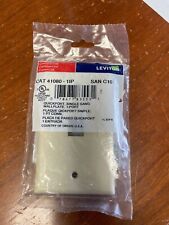 Leviton CAT 41080-1IP, QuickPort Single Gang Wall Plate, 1-Port, Ivory (lot 28) picture