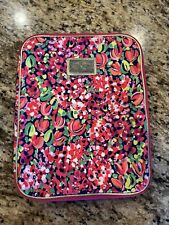 Lilly Pulitzer Agenda Folio Computer Laptop Holder Case Sleeve Bag Pink Green picture