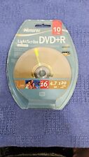 Memorex LightScribe DVD+R 10 Pack 4.7 GB 120 Minutes Video 16X NEW SEALED picture