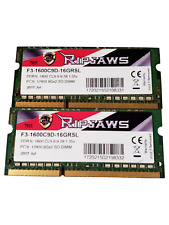 (2 Piece) G.Skill Ripjaws F3-1600C9D-16GRSL DDR3-1600 16GB (2x8GB) SODIMM Memory picture