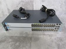 Lot of 2 HP ProCurve J9624A 2620-24 Ethernet Switch 12-Port PPoE+ w/ Rack Ears picture