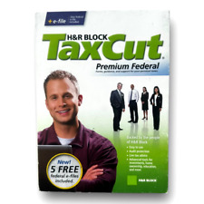 H&R Block Taxcut Premium Federal 2008 For WINDOWS & MAC NEW SEALED picture
