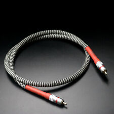 HI-End Silver Plated 75 Ohm Coaxial Cable HIFI Digital Audio Cable with RCA Plug picture