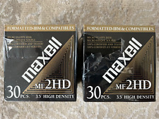 SIXTY (60) Maxell MF 2HD High Density Disks IBM Compatibles Formatted Brand New picture