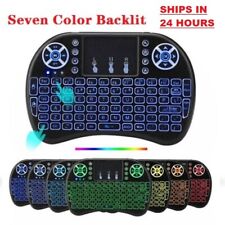 2.4gHz_Backlit Mini Wireless Handheld Keyboard Mouse Touchpad Black - 7 COLOR picture