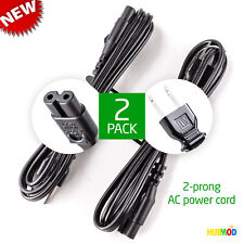 Lot of 2 Longwell 7A 125V 2-Prong Power Cable Cord 3.5FT LS-7J LS-7C UL NEW picture