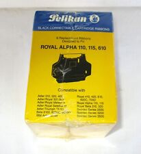 6 Pelikan Black Ribbons For Royal Alpha 110, 115 & 610 Typewriter New Sealed Box picture