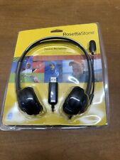 Rosetta Stone Headset Microphone USB For Language Learning Software. New Sealed picture