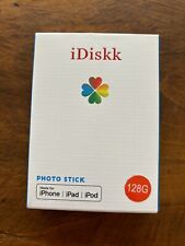 iDiskk USB 3.0 128GB Apple MFI Certified USA Photo Stick NEW IN BOX picture