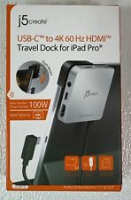 j5create USB-C to 4K 60 Hz HDMI Travel Dock for iPad Pro, (JCD612) - NEW IN BOX picture
