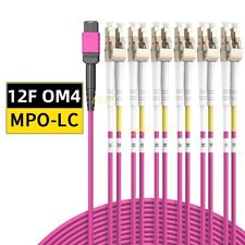 1-20M MPO Female to 6*LC Duplex 12 Core OM4 Breakout Fan Fiber Optic Patch Cord picture
