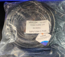 NEW VEECOH HDMI Cable 2.0 50Ft/15M High Speed 4K/60Hz VE-H007 Premium Quality picture