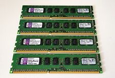 Lot of 4 Kingston 2Rx8 PC3-10600E ECC DDR3 modules, Totaling 16GB KVR1333D3E9Sk2 picture