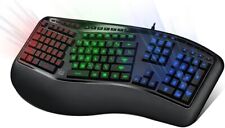 Adesso Tru-Form 150 3-Color Illuminated Ergonomic Wired Keyboard LED ~ AKB-150EB picture