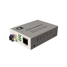 PoE Fiber Single Mode LC Gigabit Ethernet Media Converter - Supplies IEEE 802... picture