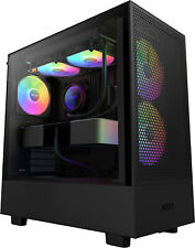 NZXT - H5 Flow RGB ATX Mid-Tower Case with RGB Fans - Black picture