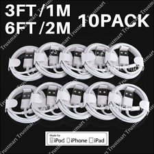 Wholesale 10x Lot 3/6Ft USB Fast Charger Charging Cable For iPhone 12 11 8 7 6 5 picture