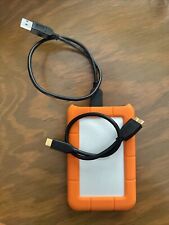 Lacie Rugged 500GB USB 3.0 External Hard Drive With USB Type A & Type C cables picture