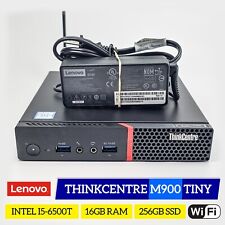 Lenovo ThinkCentre M900 Tiny PC Core i5-6500T 16GB RAM 256GB SSD Win 11 Pro WiFi picture