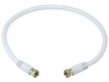 Monoprice 1.5ft RG6 (18AWG) 75Ohm, Quad Shield, CL2 Coaxial Cable - White picture