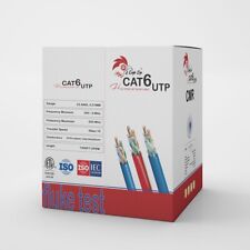 Cat6 Ethernet Cable UTP CCA 23AWG CMR Bulk Fluke Tested New PVC Jacket picture