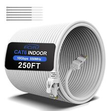 250 Feet Cat6 Ethernet Cable Cat 6 Patch Cable Cat6 Internet Cable UTP Networ... picture