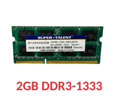 SUPER TALENT 2Gb W1333SB2GM DDR3-1333 2G SO-DIMM Micron CL9 Memory Stick picture