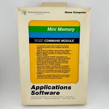TI-99/4A Mini Memory Command Module w/ Line-By-Line Tape & Manuals CIB picture