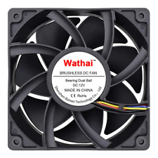 Wathai 12038 120Mm X 38Mm PWM Computer PC Case Fan 12V 4Pin 5300Rpm High Airflo picture