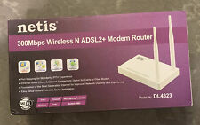 Netis DL4323 Wireless N300 ADSL2+ Modem Router, 2.4Ghz 300Mbps, 802.11b/g/n, picture