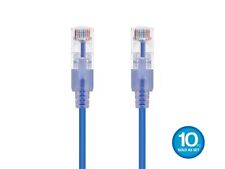 Monoprice Cat6A Ethernet Network Patch Cable - 30 Feet - Blue | 10-Pack, 10G picture